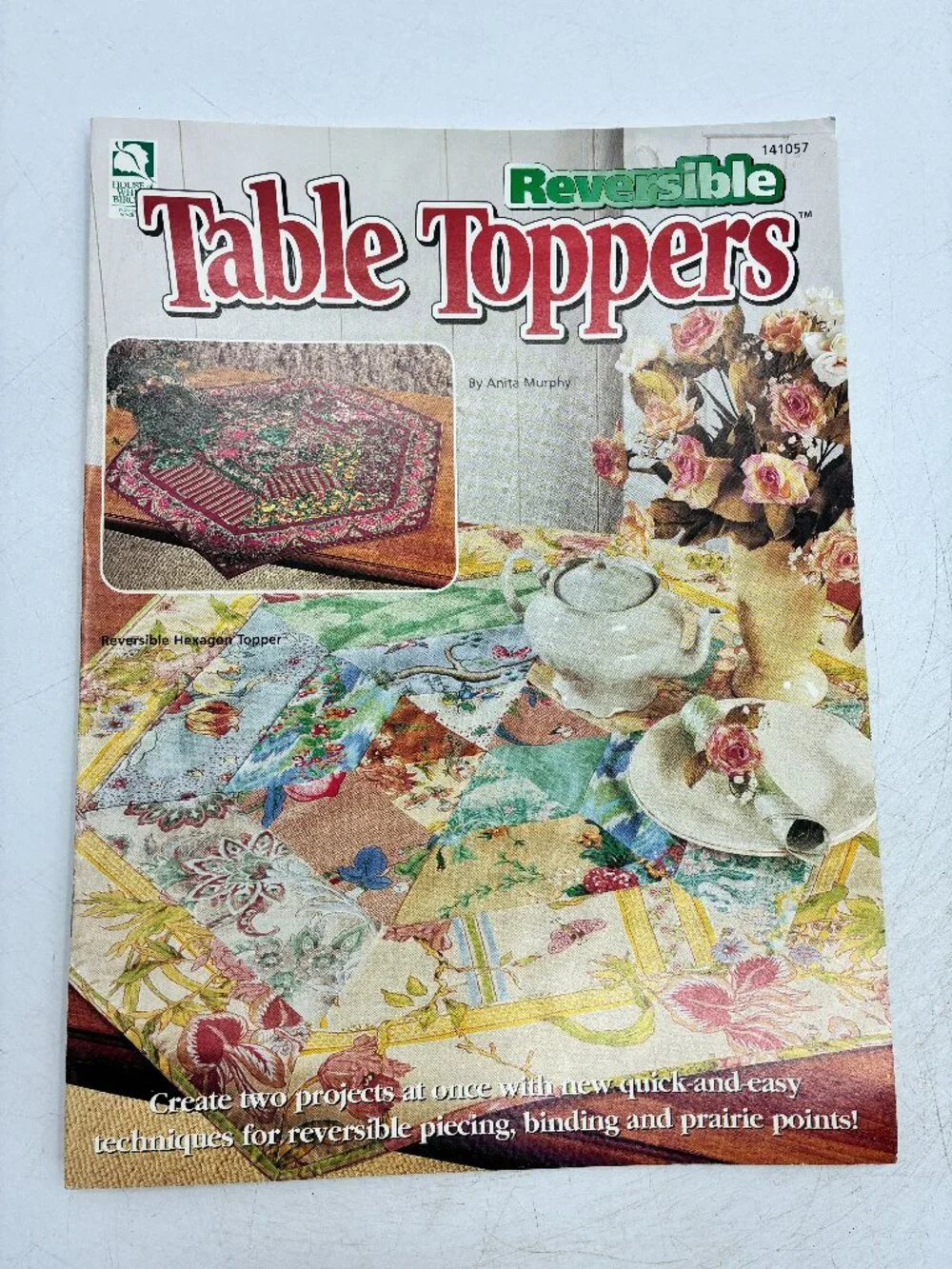 Reversible Table Toppers Magazine Quilting Sewing Craft Pattern Book Anita